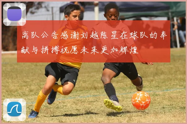 离队公告感谢刘越陈星在球队的奉献与拼搏祝愿未来更加辉煌